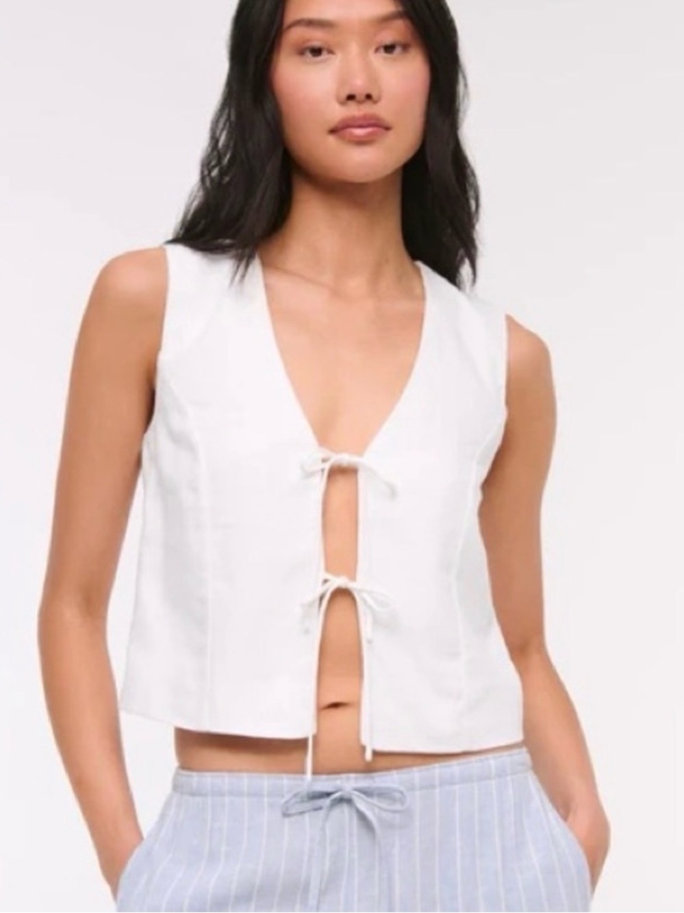 Abercrombie Tie-Front Top